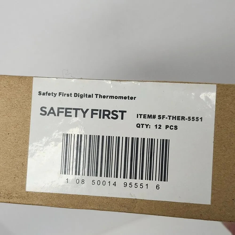 Safety 1st Digital Thermometer - High Accuracy 60-Second Readout (Lot of 12)